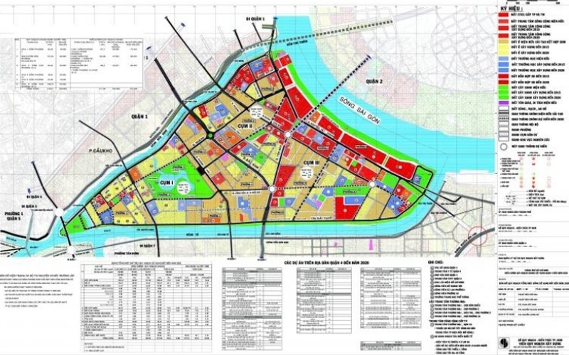 Bản đồ quy hoạch quận 4, TPHCM