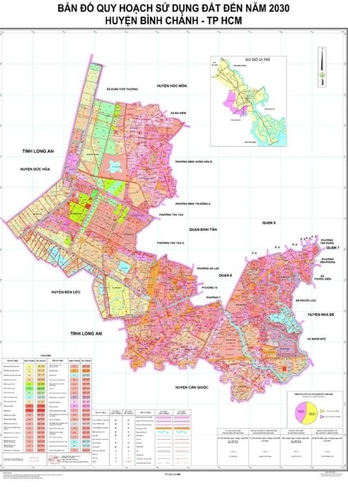 Bản đồ quy hoạch sử dụng đất huyện Bình Chánh tới năm 2030