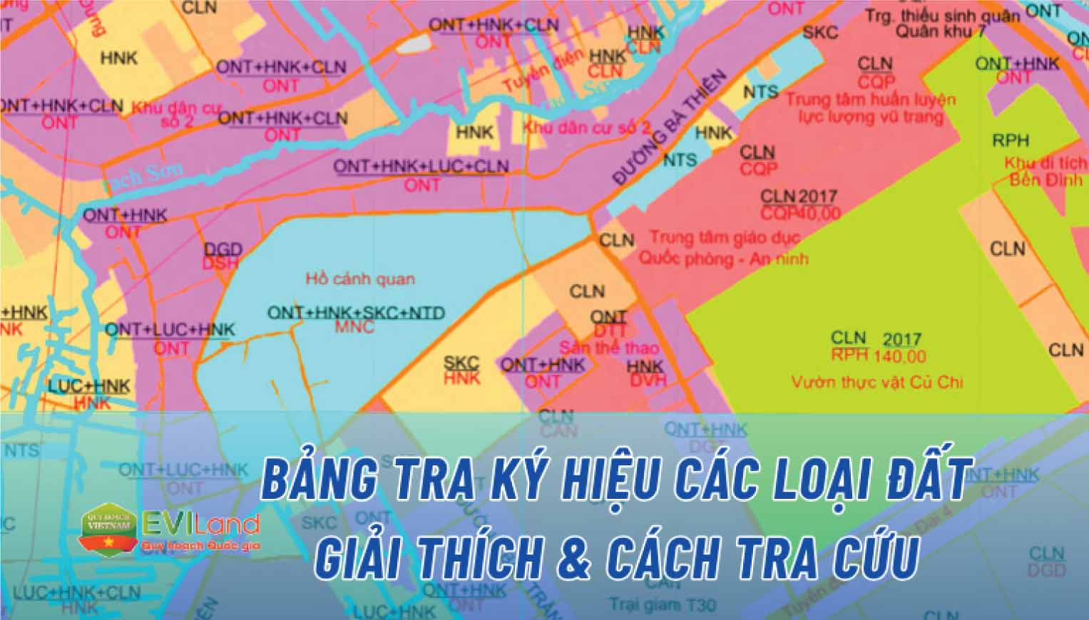 Bảng tra ký hiệu các loại đất