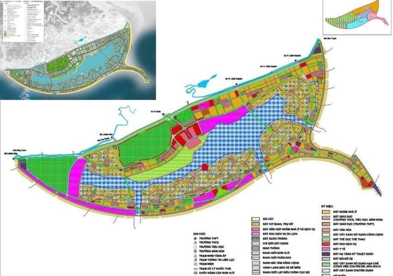 Quy hoạch tổng mặt bằng sử dụng đất năm 2023 của khu đô thị du lịch biển Cần Giờ TPHCM