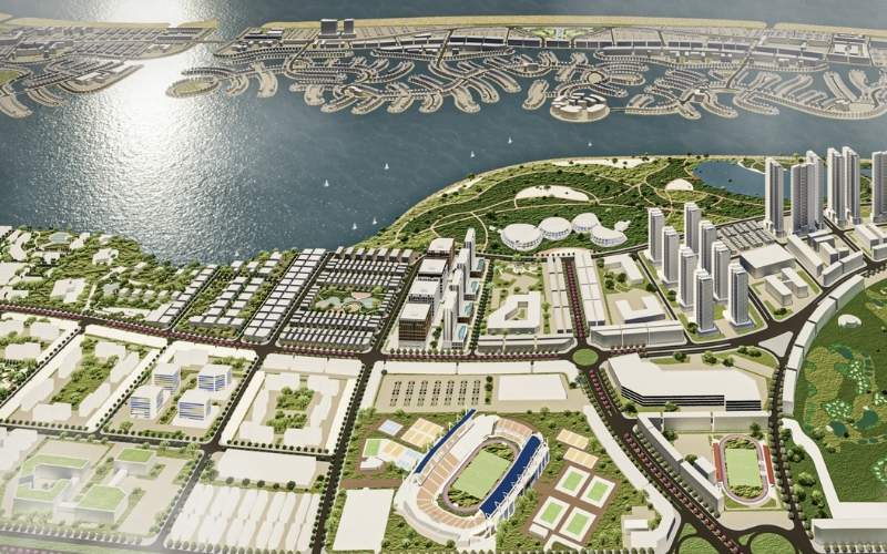 Khu đô thị lấn biển cần giờ