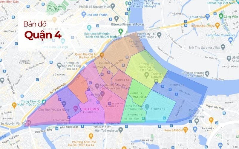 Vị trí địa lý quận 4