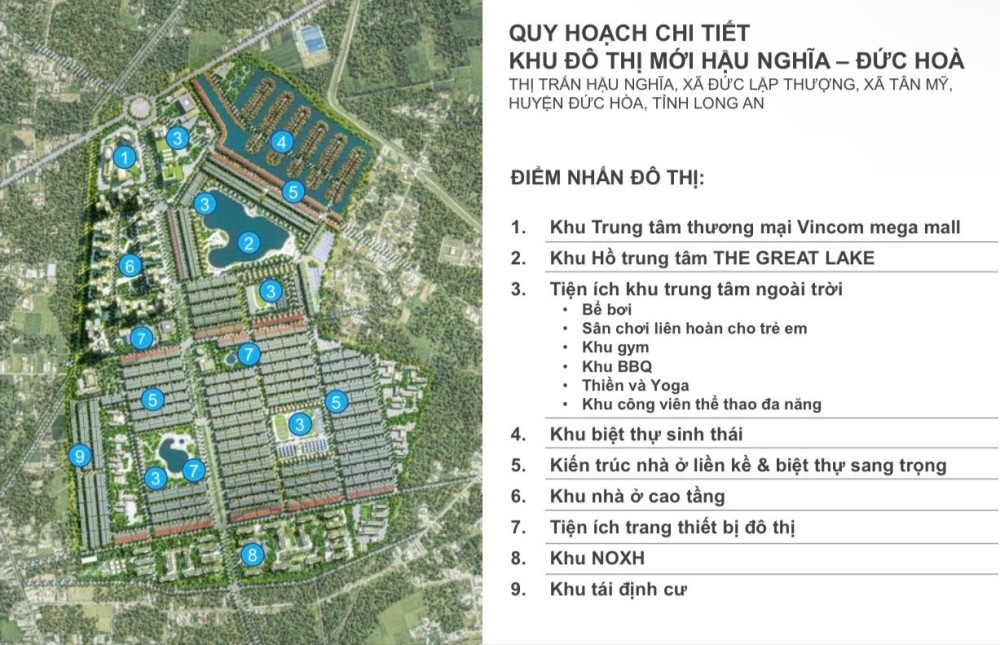 Quy hoạch chi tiết khu đô thị mới Hậu Nghĩa - Đức Hòa