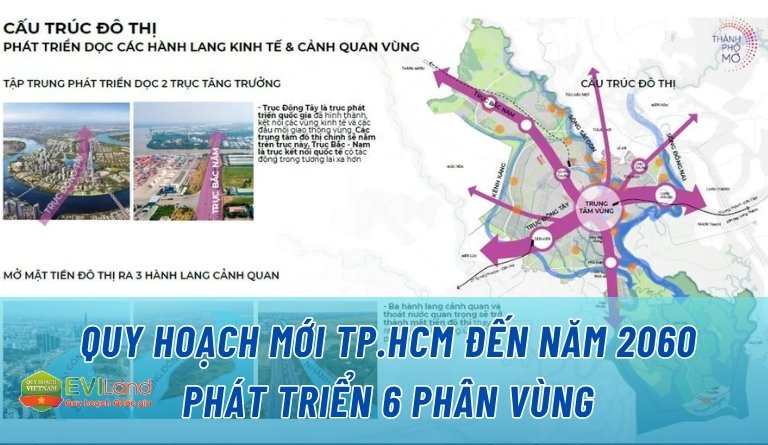 Quy hoạch mới TP.HCM đến năm 2060 Phát triển theo 6 phân vùng chiến lược