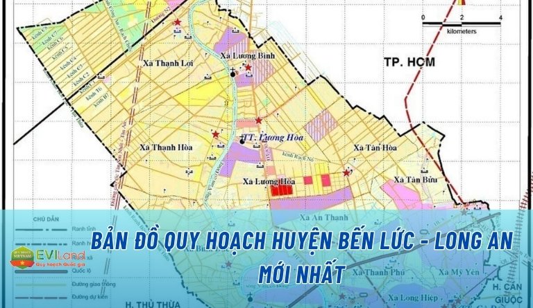 Bản đồ quy hoạch huyện Bến Lức - Long An mới nhất