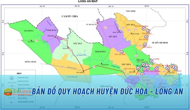 Bản đồ quy hoạch huyện Đức Hòa - Long An
