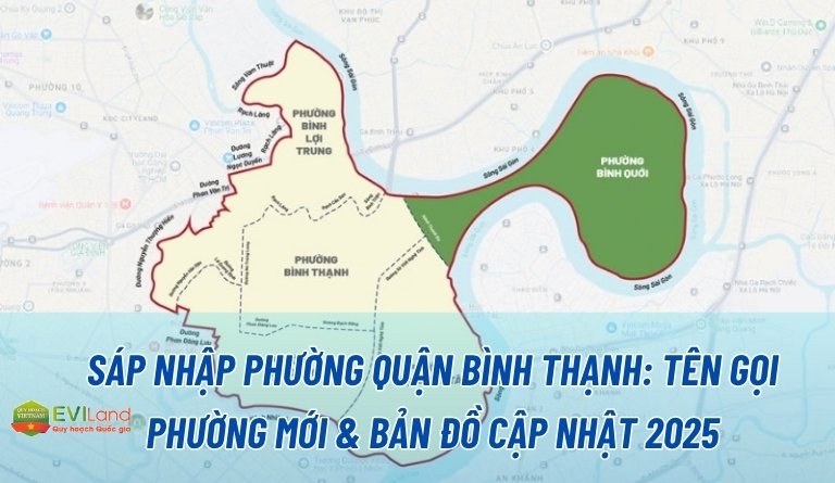 Sáp nhập phường Quận Bình Thạnh: Tên gọi phường mới và bản đồ hành chính mới