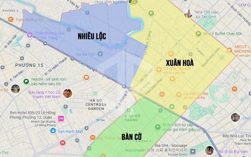 Bản đồ hành chính quận 3 sau sáp nhập