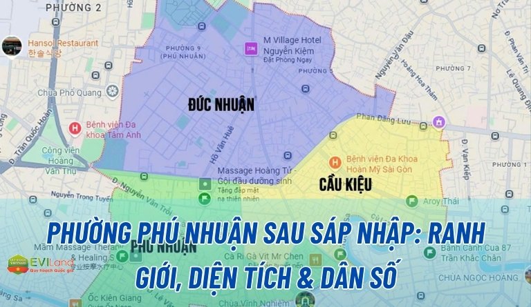 Phường Phú Nhuận sau sáp nhập: Ranh giới, diện tích & dân số
