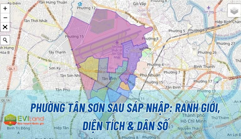 Phường Tân Sơn sau sáp nhập: Ranh giới, diện tích & dân số